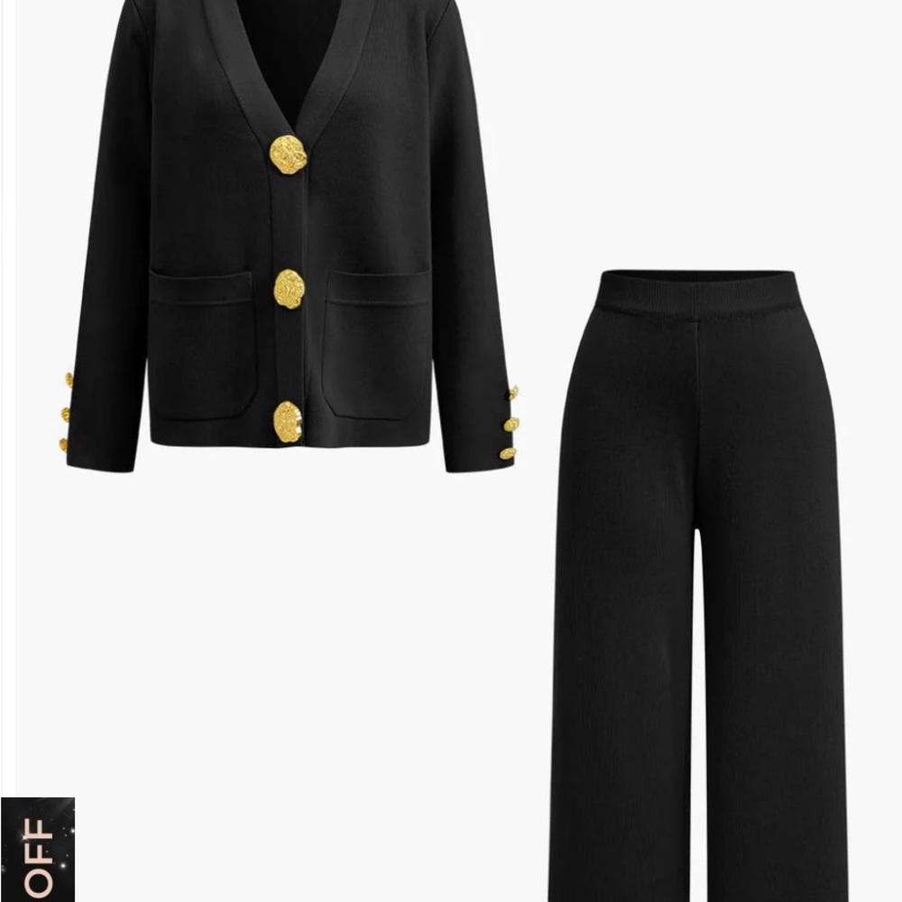 Black Women's Pants & Jumpsuit Set